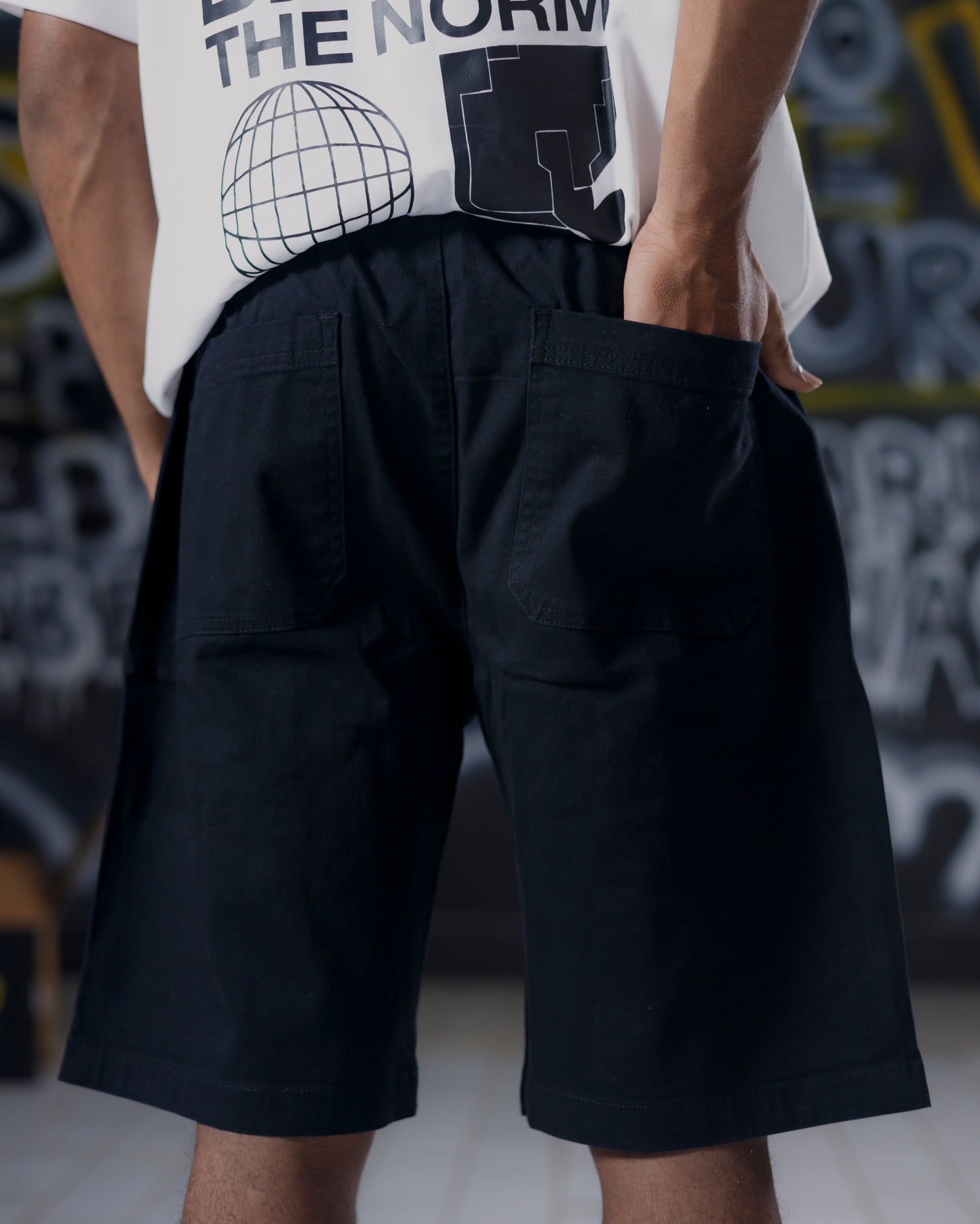 Black Cargo Shorts