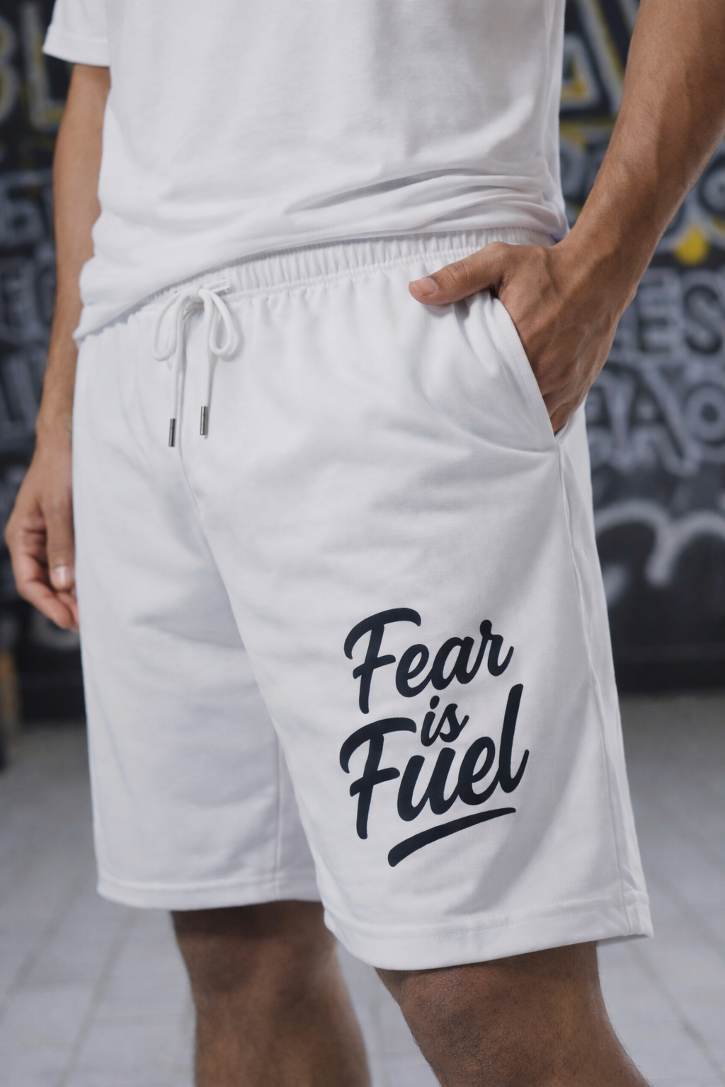 WHITE BASKETBALL SHORTS