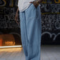 BAGGY DENIM JOGGER PANTS - LIGHT WASH