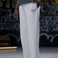 BAGGY WIDE-LEG TROUSERS - WHITE