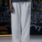 BAGGY WIDE-LEG TROUSERS - WHITE