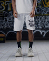 WHITE BASKETBALL SHORTS