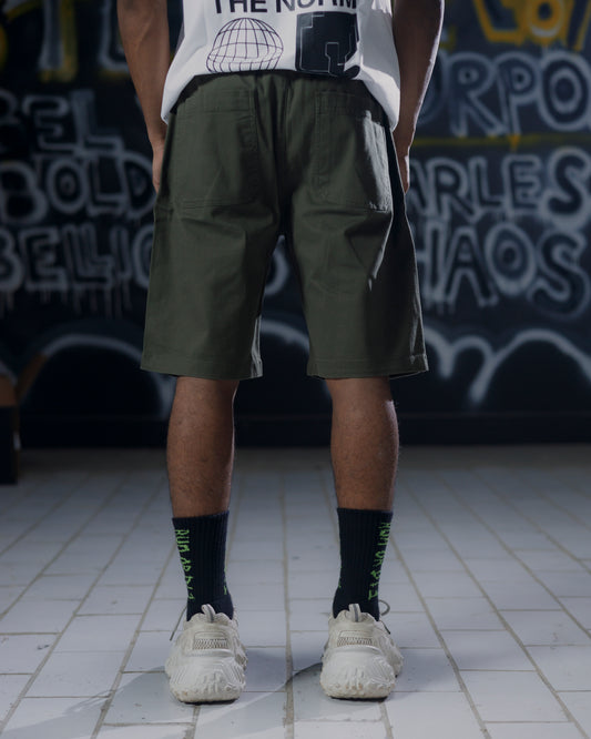 Olive Cargo Shorts