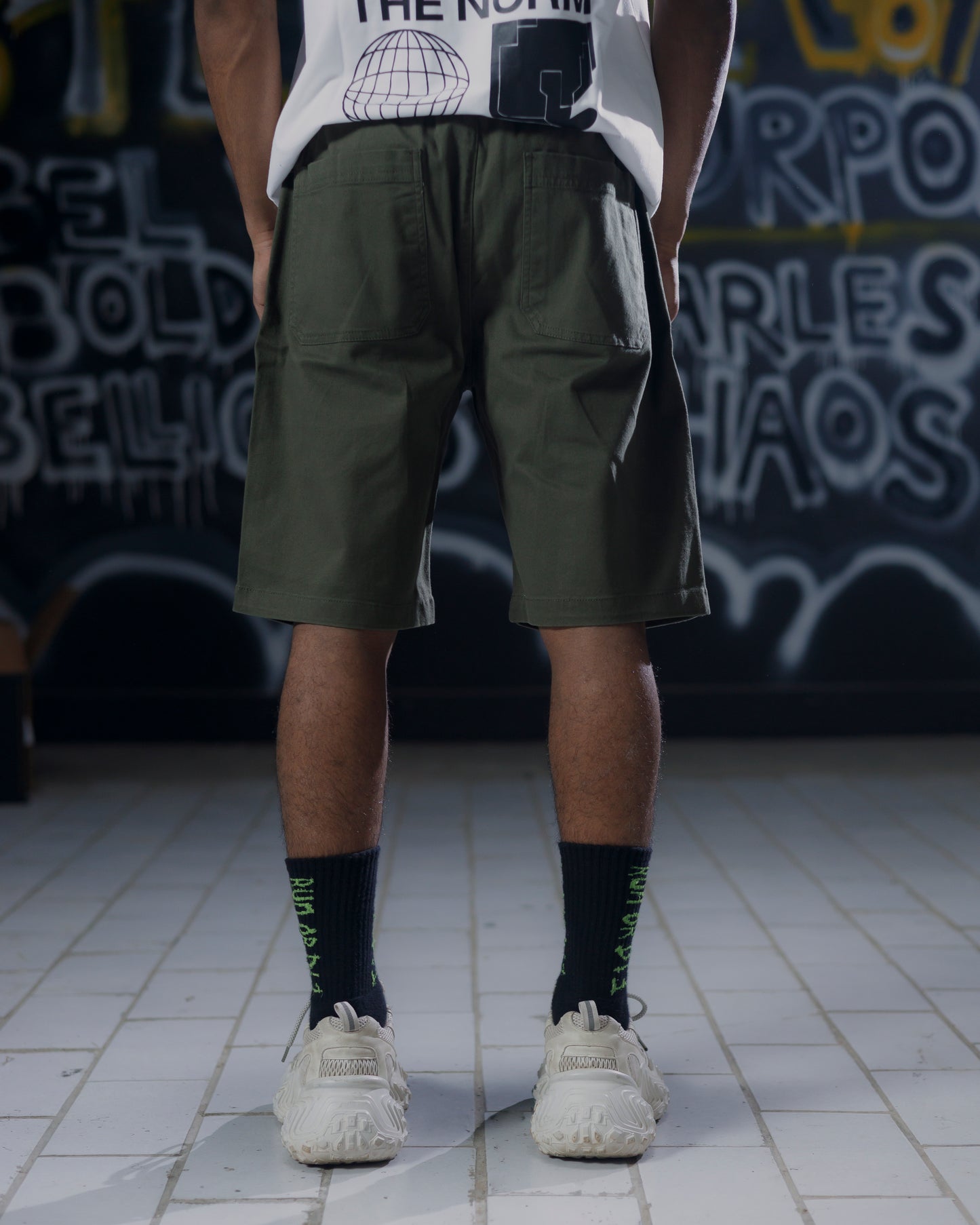 Olive Cargo Shorts