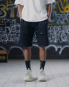 BLACK CARGO SHORTS