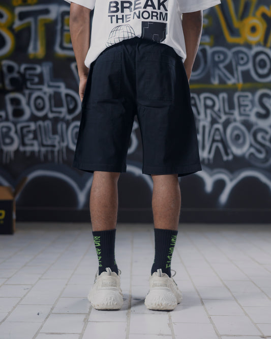 Black Cargo Shorts