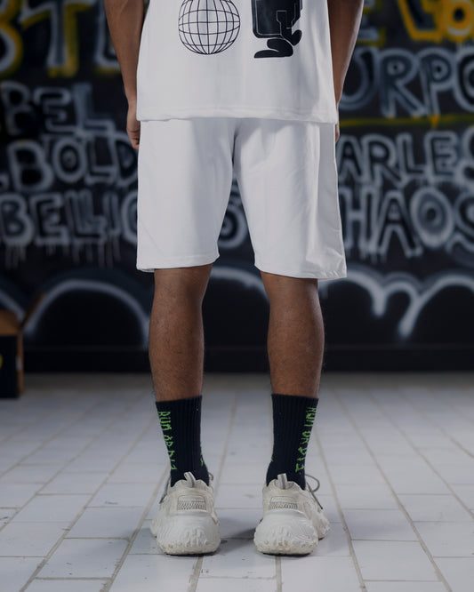 White Basketball Shorts
