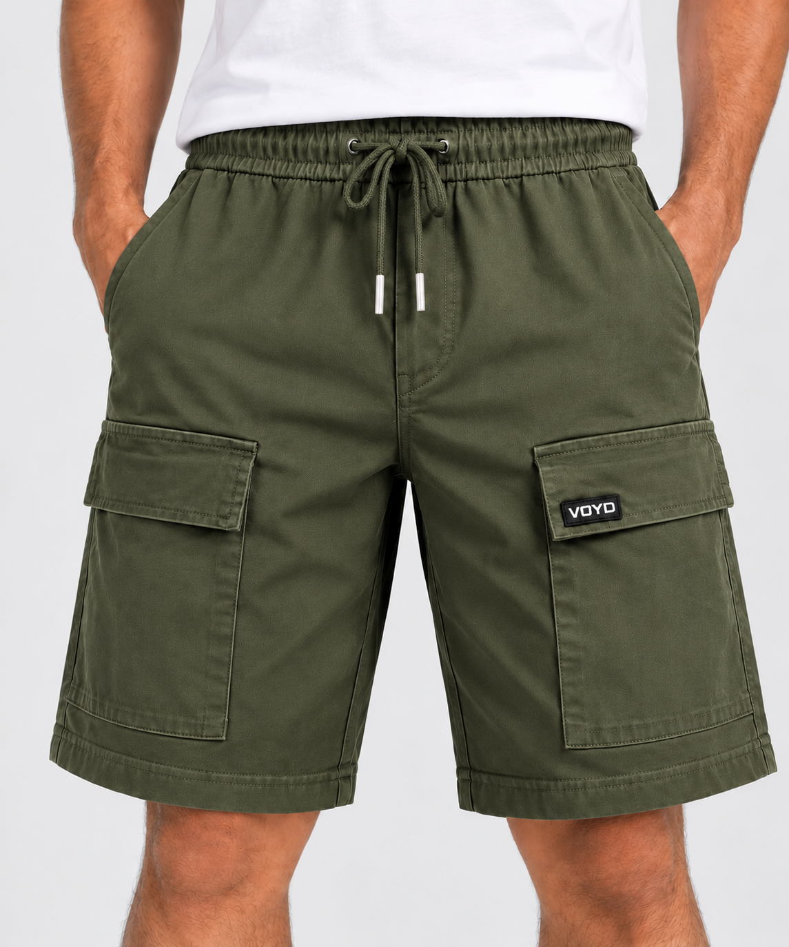 OLIVE CARGO SHORTS image 1