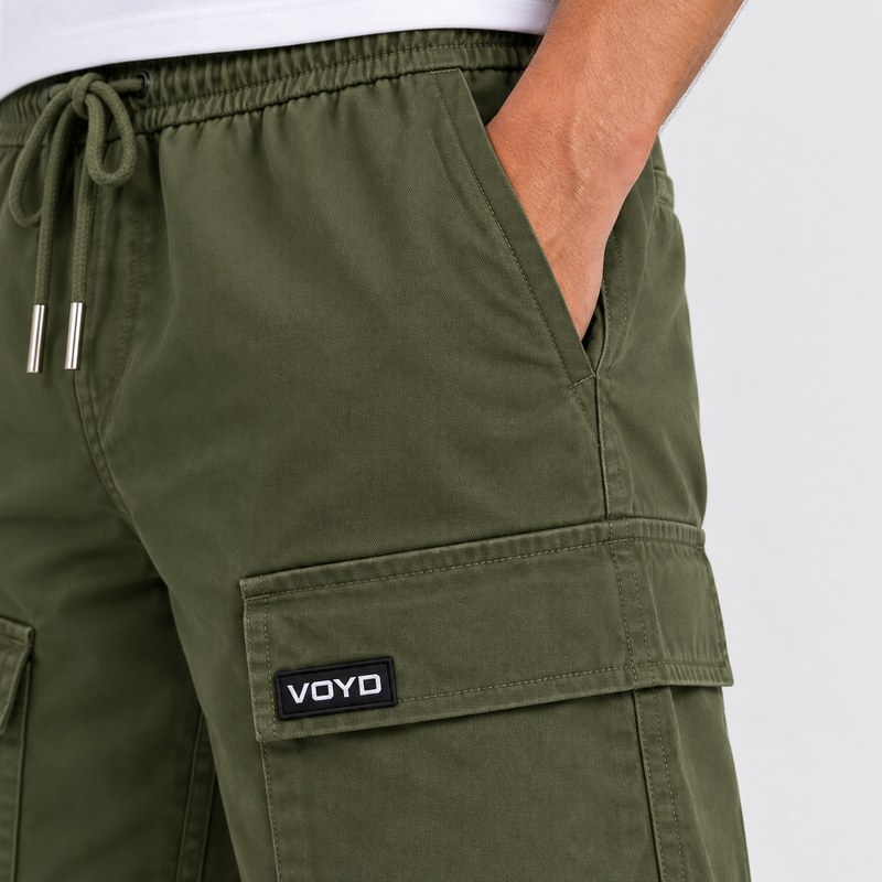 OLIVE CARGO SHORTS image 5